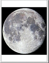 8 1/2 x 11″ HQ PRINT PHOTO of a FULL MOON w/ CRATERS