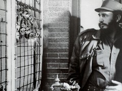 Fidel Castro and the Caged Tiger – Symbolic Moment by Korda Vintage Print
