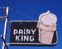 8×10 Vintage photo of Dairy King ice cream sign, Rt. 83, Oakley, Kansas.