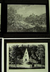 Erzgebirge cities after old engravings Annaberg etc. 14 historical glass pictures