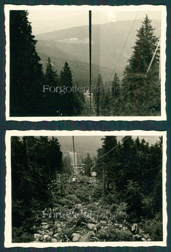2x Photo Cable Car Large Arber Valley Station Station Railway Train Station Photo