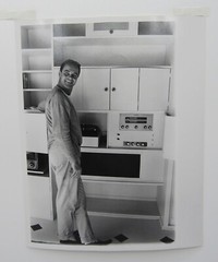 1956 photograph Jack Lemmon at home Roger Marshutz Photoplay Magazine stamp