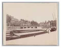 Leiden in the Netherlands? The Hague? Ships Bridge Building – Photo 1900