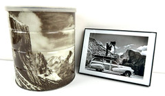Ansel Adams 1969 Hills Bros Coffee Tin Can w/ Photo of Adams Yosemite Valley