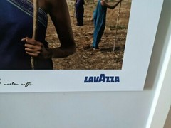 Photo wood framed Steve McCurry Lavazza coffee Calendar 2015 Earth defenders 36″