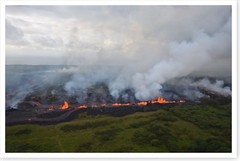 Fissure 20 Lava Fountains Kilauea Volcano 2018 Silver Halide Photo
