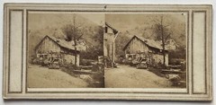 FRANCE Alsace A Hamlet C1858 Photo Stereo Album Vintage