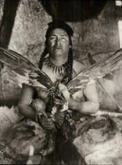 1972 Original Edward Curtis Assiniboin Spirit of Slain Eagle Art Photo Gravure