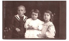 KAB photo around 1900, photo, 3 siblings, Wermelskirchen