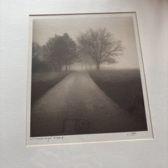Carriage Road Wood Framed Photo Signed By Richard Calvo 16.5×14.5” Moody