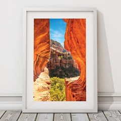 Subway Cave Sedona Photography, Arizona Landscape, Boynton Canyon Trail Picture
