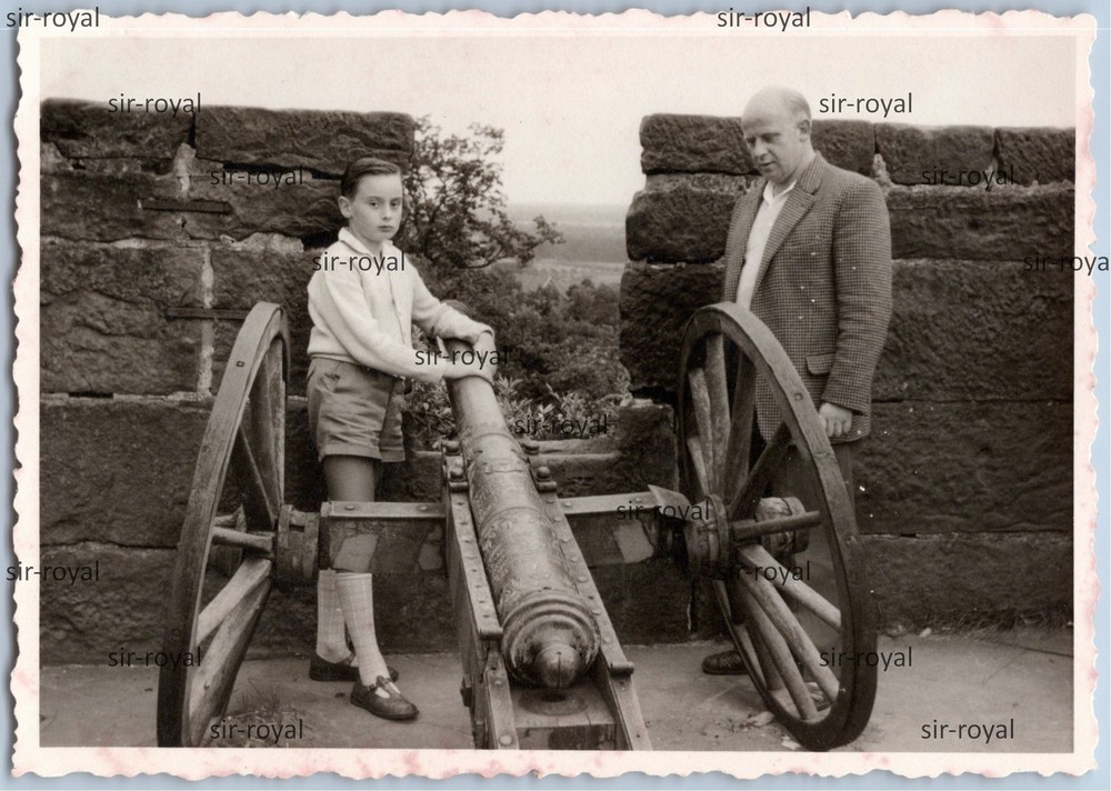 Koblenz around 1960 – Fortress Ehrenbreitstein Cannon – 1950s 1960s – Photo 10x7cm