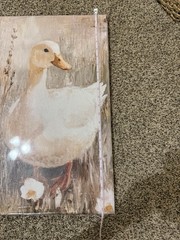 Duck Farmhouse Animal Wall Art Decor Canvas Decor 24×16 Inch Ready to Hang
