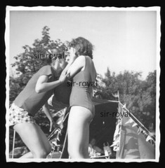 YMCA Tent Camp in Duhnen 1960s – C.V.J.M. Youth – Cuxhaven – Photo 9x9cm