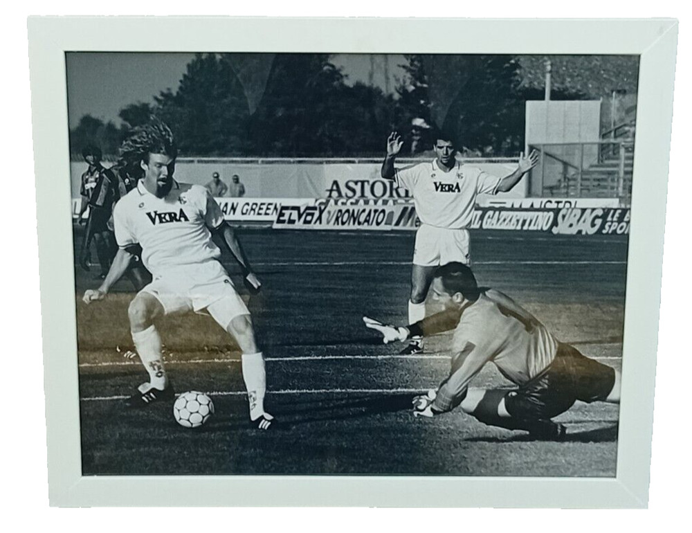 Photograph Lalas Alexi Padova Milan ’94 Giovanni Umicini Autograph Maniero Rossi