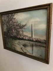 Washington Monument Hand Colored Photo 11.75” x 15”