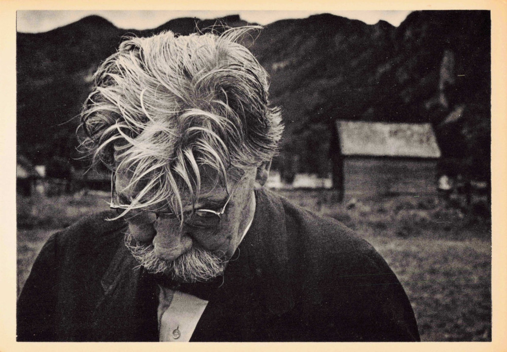 W Eugene Smith Albert Schweitzer Aspen Colorado 1949 Vintage Photo Postcard ICP