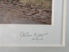 ART – Original Vintage Signed Alan King Photograph 22×20 Framed 35mm Art VTG 89