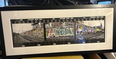 Art Graffiti TrainTrack Photography Kodak Matted/Framed Signed Bruce Reinfeld
