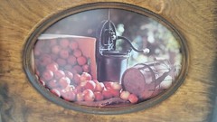 Vintage Oval Art Gore Photography – Apple Cider Press- Framed Art Colorado