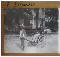 Vietnam Kernevez France Colonialism Photo c1910 Plate De Verre Stereo
