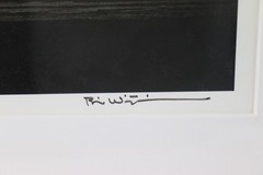 Bill Wittliff signed 1983 South Padre photo & 2017 Austin Film festival badges