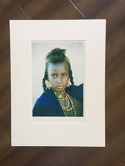 BRUCE BLUM SIGNED Color Photo Print (11″X 17″)-«Girl with Fan Tattoo «