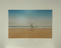Ludwig Favre France Life Guards Beach Ocean Sea Sand YellowKorner Photograph