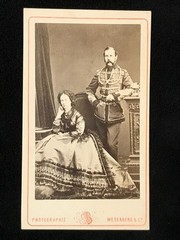 ROYALTY RUSSIAN IMPERIAL ANTIQUES CDV CZAR ALEXANDER II EMPRESS RUSSIA WESENBERG