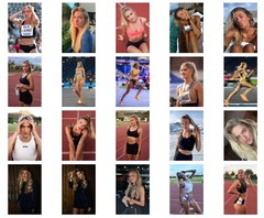 50 x PHOTOS – ALICA SCHMIDT (ATHLETE & MODEL) – GLOSSY FINISH – 15X10CM – NEW