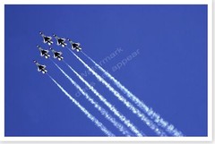 US Air Force Thunderbirds In Flight Six-Ship Delta Formation Silver Halide Photo