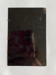 Photograph Daguerreotype Prewar Metal Plate Woman Fashion 6x9cm Circa 1900