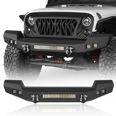 JK Wrangler Full Width Front Bumper for Jeep JK Wrangler 2007-2018 2/4 Door – Ro