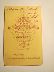 Bamberg – P. Oppelt as a student in Heidelberg in SS 1877 – CDV/Studentika