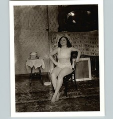 1912 1970 E J Bellocq Female New Orleans Prostitute Nude Chair Art Photo 11×14