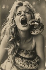 24 ~ 4X6 Glossy HORROR Fine Art ‘ SNAKE DEMON ‘ Photo FANTASY Set ! 3413712