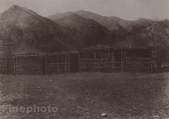 1900/72 Photogravure NATIVE AMERICAN INDIAN Communal Shelter EDWARD CURTIS 11×14