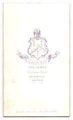 Photograph Jno Hawke, Stonehouse Devon, Union Street 531/2, Portrait of a Lady in