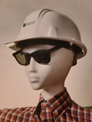 FOAM HEAD HELMET ORIGINAL SIGNED ART PHOTO COLOR STETTNER VTG MATTE NJ CAMERA