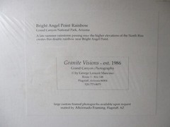 George Lamont Mancuso Grand Canyon Photography Bright Angel Point 8×10