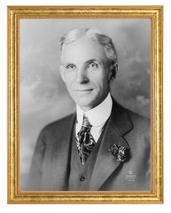 Henry Ford Photograph in a Aged Gold Frame