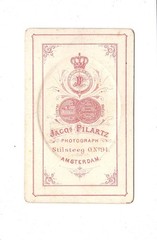 Jacques Pilartz CDV Photo Lady Portrait – Amsterdam 1870s