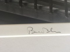 BRUCE BLUM SIGNED B&W Photo Print (10 «X 13») «Skylight & Clapboard «