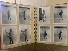 Vintage Motorcycle Parts Shop Advertising Photo Album – Topless Female Model