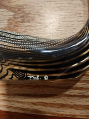 signed Abraham Palatnik lucite whale made in Brazil 6″ x 4″ tall excellent condi