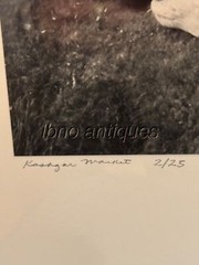 SELLING SHEEP IN KASHGAR MARKET.ORIGINAL SIGNED SILVER PRINT BY LARRY SNIDER