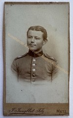 orig. CDV photo photograph man gentleman picture old fashion around 1890 Metz soldier
