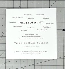 William Klein (1926-2022) Art Show Announcement Card 2007 – I Need, New York