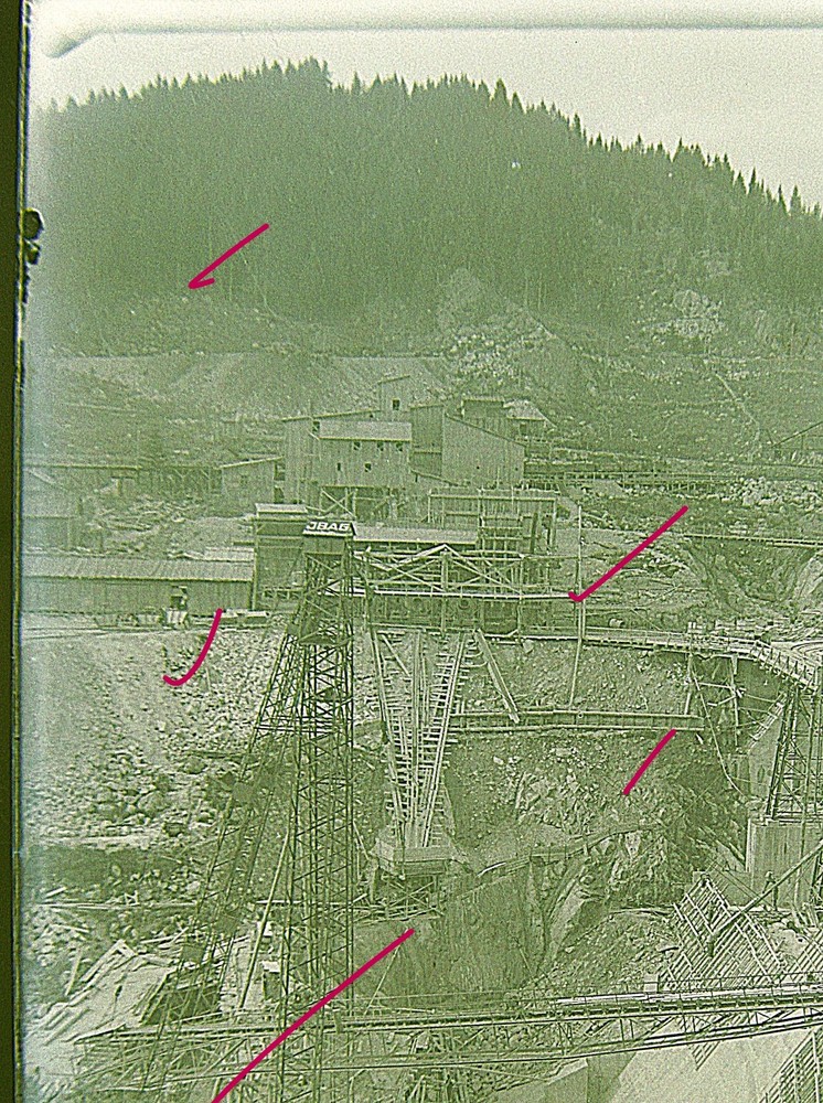 Schluchsee Dam 1930 Construction Orig. historic glass negative