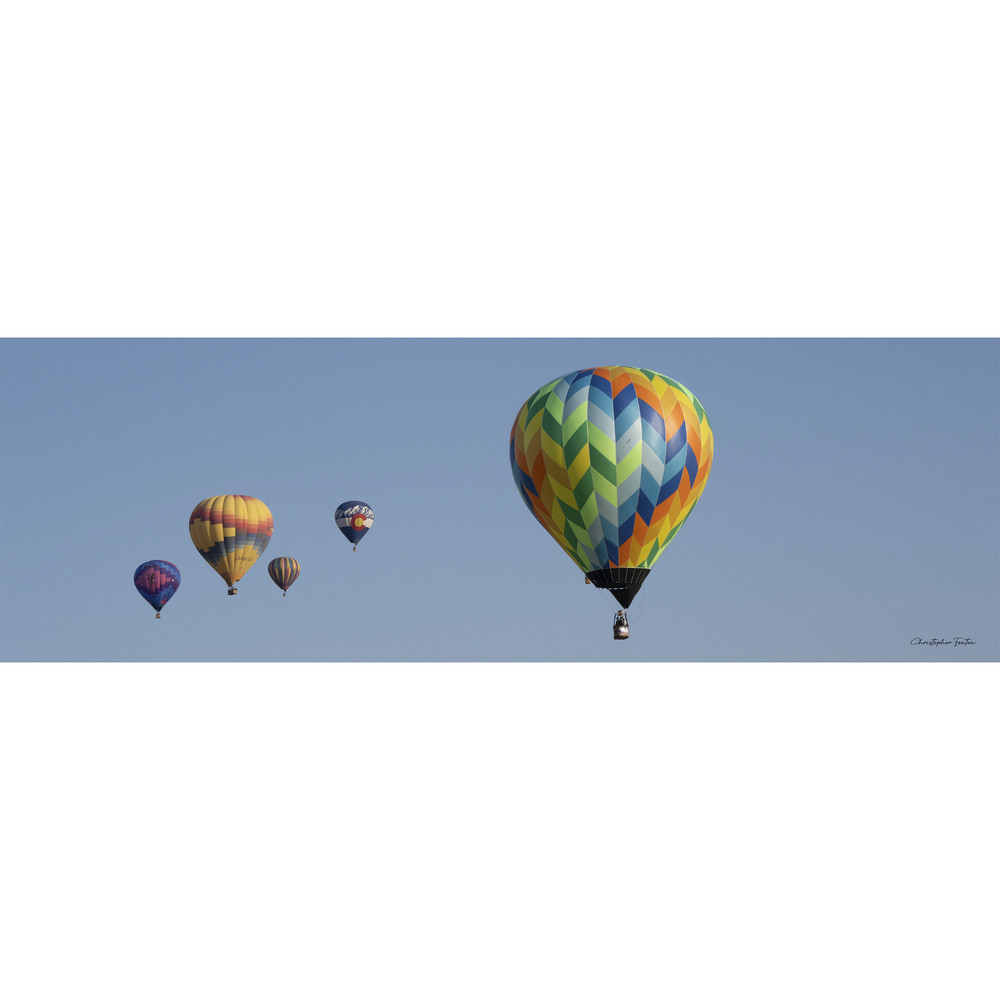 Balloon Fiesta Hot Air Balloons Framed Archival Print